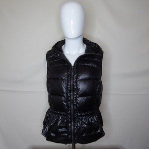 BCBG Packable Black Down Puffer Vest Size Large